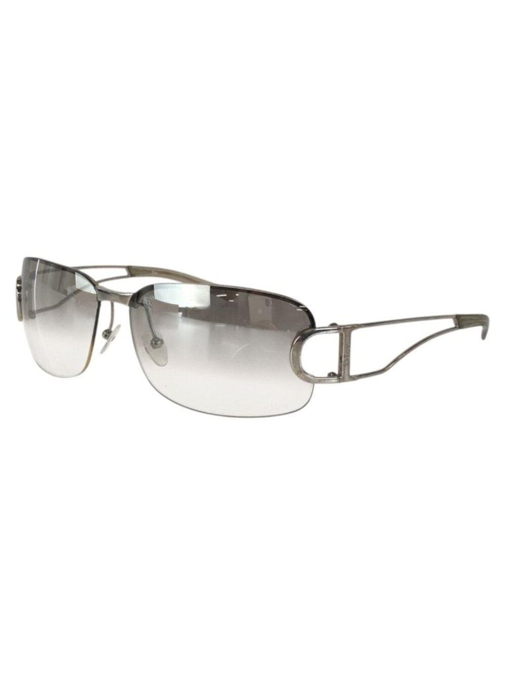 Dior Ly 2 CD Logo Sunglasses 2 J1 Silver Metal Acetate Eyewear